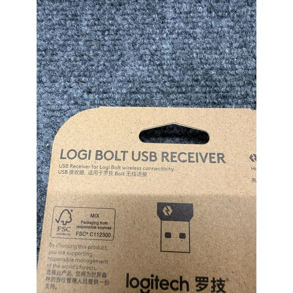Logitech Logi Bolt USB Receiver Wireless Dongle 2.4GHz PC Mac Chrome OS Laptop